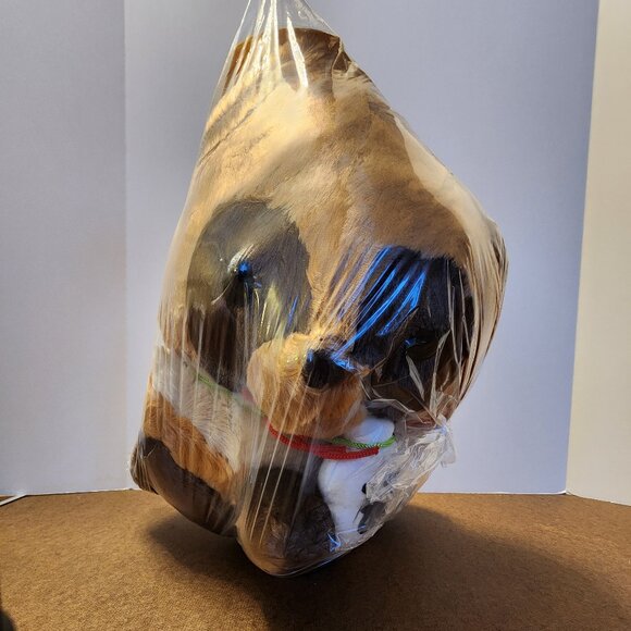 New Amuse Poponto Raccoon Ultra Big Plush (Brown) Japan 45cm - Picture 3 of 4